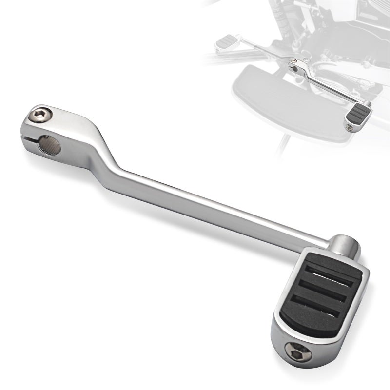 FOVPLUE Heel Shifter Lever w/Shift peg  Rear Shifter Peg for Harley 1986-2017 FL Softail  1988-Later Touring CVO Road Glide Street Glide Electra Glide Road King and 2008-Later Trike  Chrome#2 - Image 1
